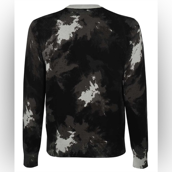 Armani Exchange crew neck black grey sweatshirt style:6KZM1R ZMX8Z COLOUR:2208 - Picture 3 of 5